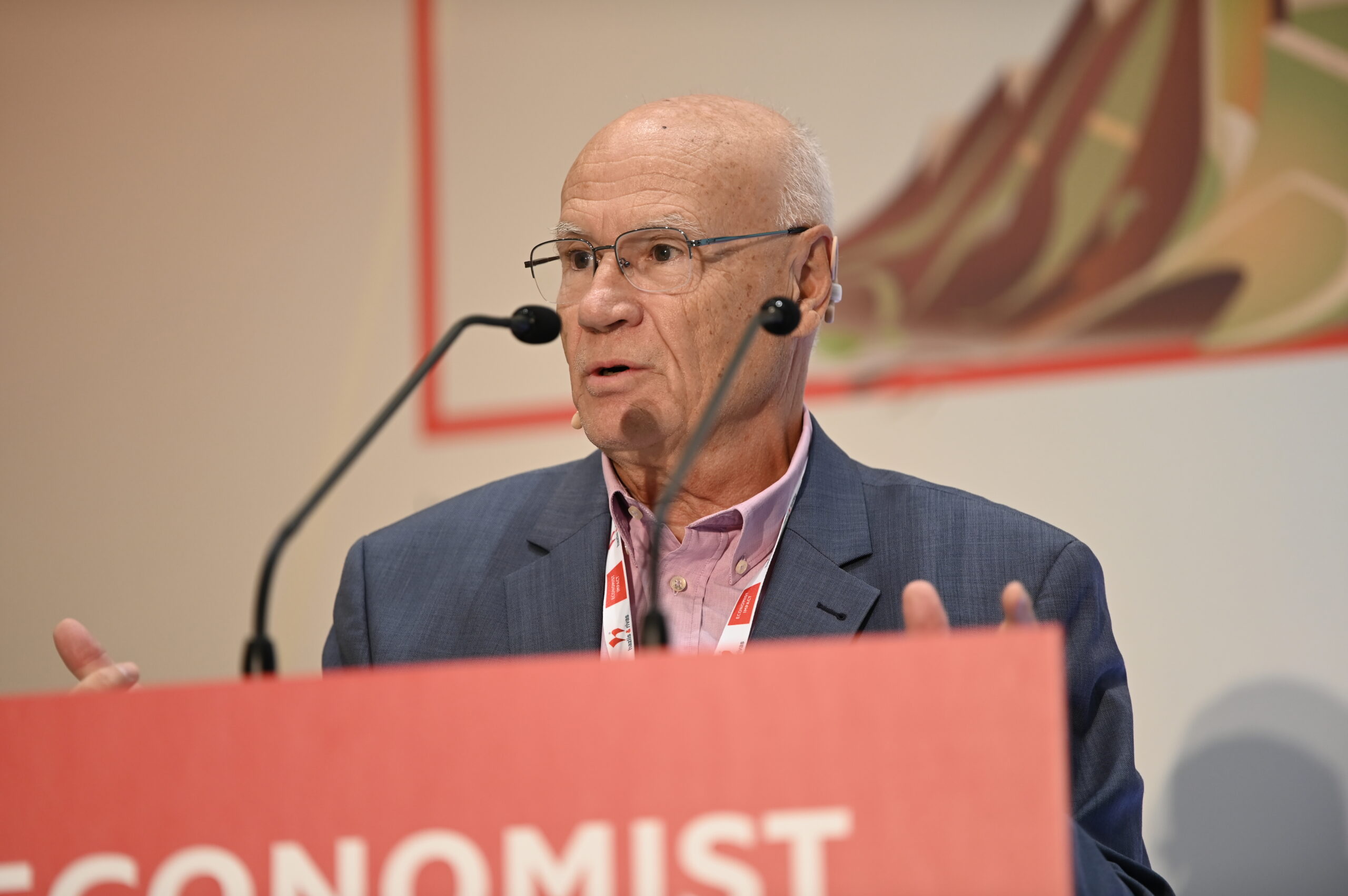 Ο Γεράσιμος Παπαδόπουλος σε ομιλία στο Economist