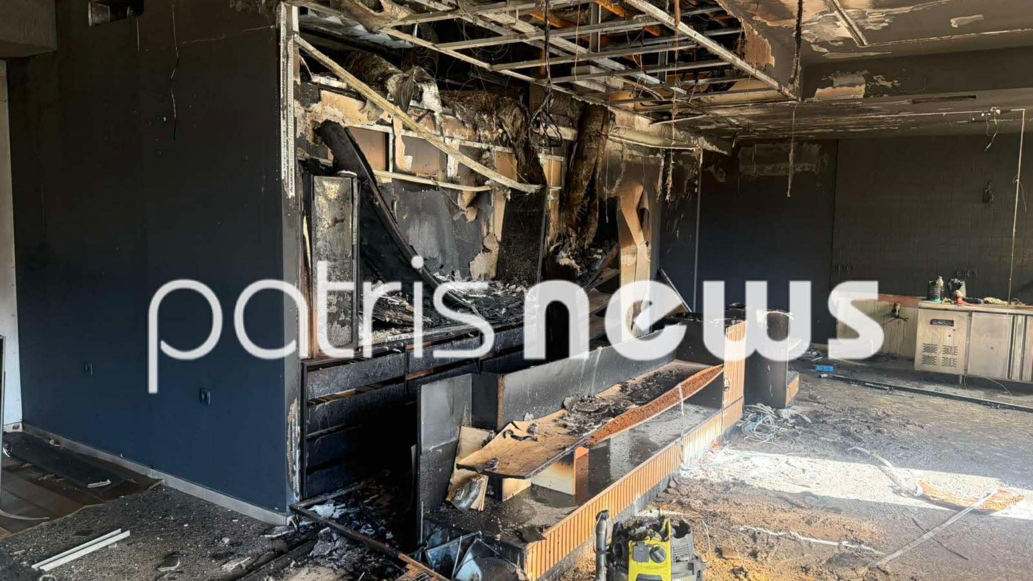 Βεντέτα στη Γαστούνη: Έκαψαν το κατάστημα του περιπτερά που είχε ξυλοκοπηθεί τον Φλεβάρη