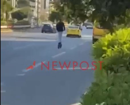 Συνελήφθη με πατίνι – πύραυλο στη Συγγρού (Βίντεο)